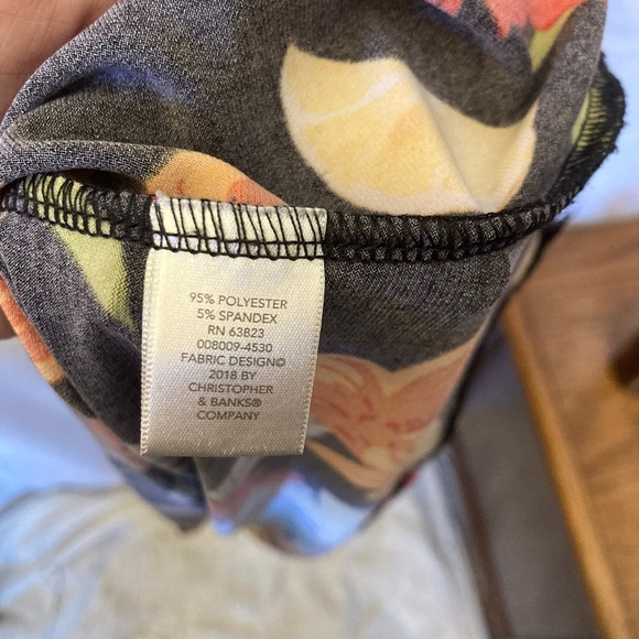 Christopher and Banks Size Large Tropical Cruise Vacation Beach Sundress Maxi - Picture 9 of 12